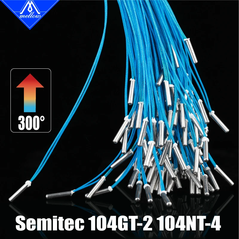 Genuine High Temperature ATC Semitec 104GT-2 104NT-4-R025H42G Thermistor Cartridge 300C For E3D V6 Volcano Heater Block