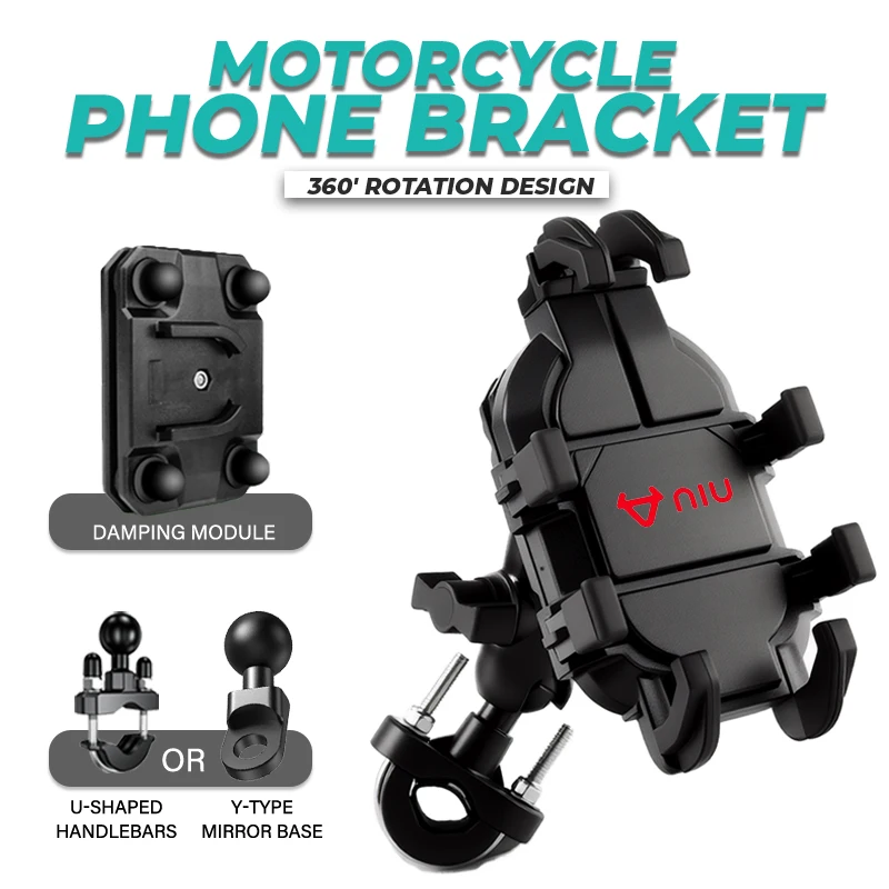 Upgraded Rotary Adjustment Mobile Phone Navigation Motorcycle Bracket For Niu Kqi3 Pro M1 N1s Ngt N1 Uqi NQi GT RQi MQi N1