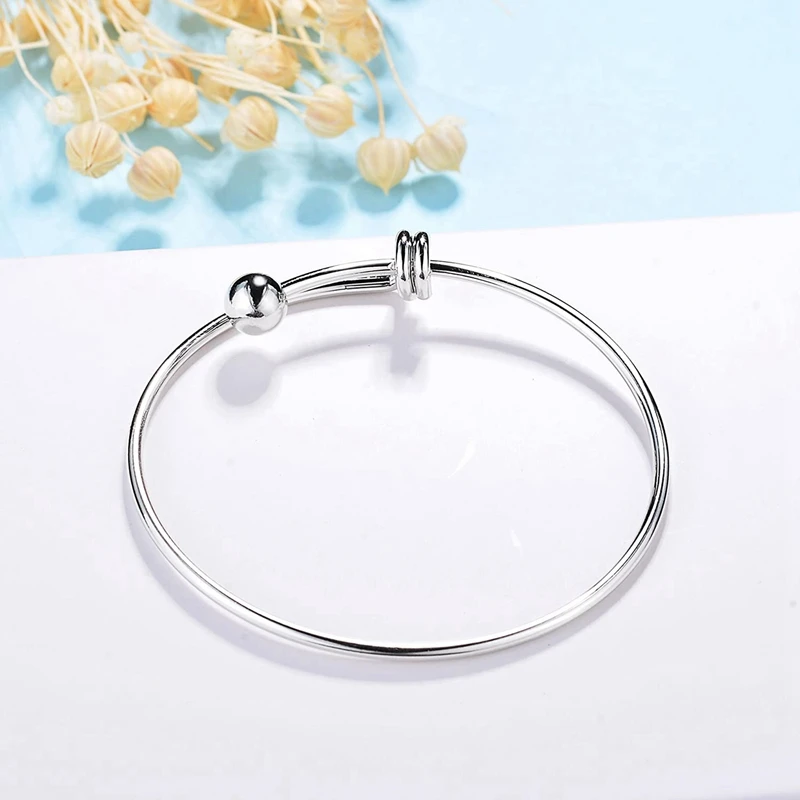 20 Pcs Expandable Bulk Wire Blank Adjustable Bangle Bracelet For DIY Jewelry Making, 2.36 Inch & 2.56 Inch