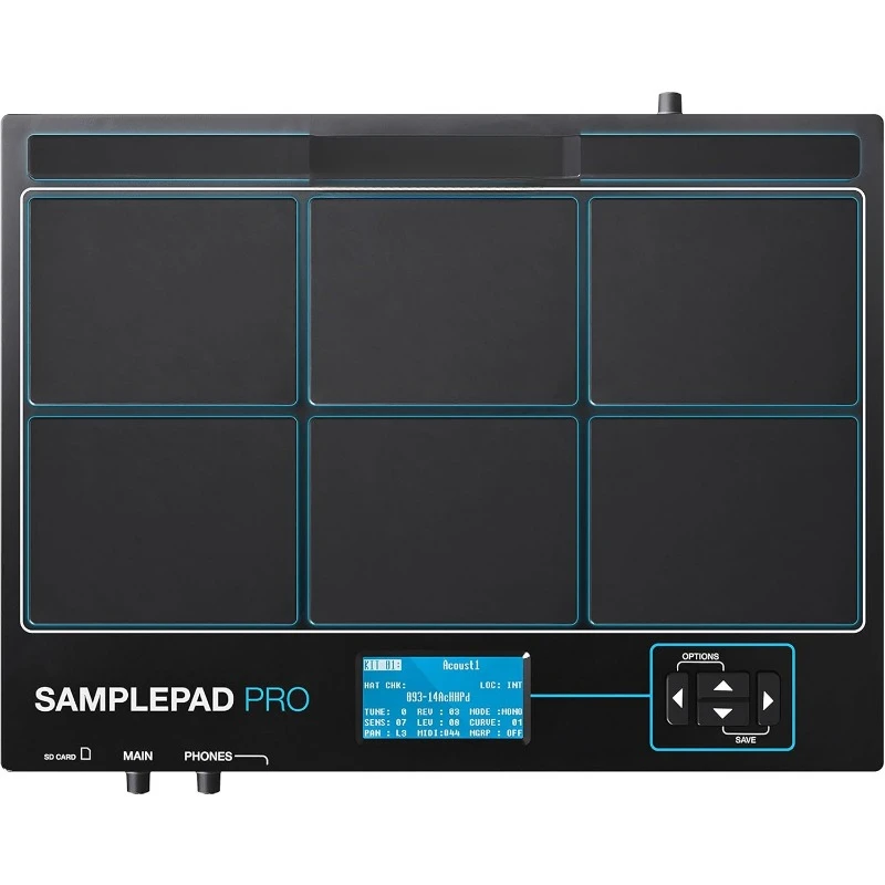 SamplePad Pro - Percussion and Sample-Triggering Instrument With 8 Velocity Sensitive Drum Pads, 200+ Built-in Sounds