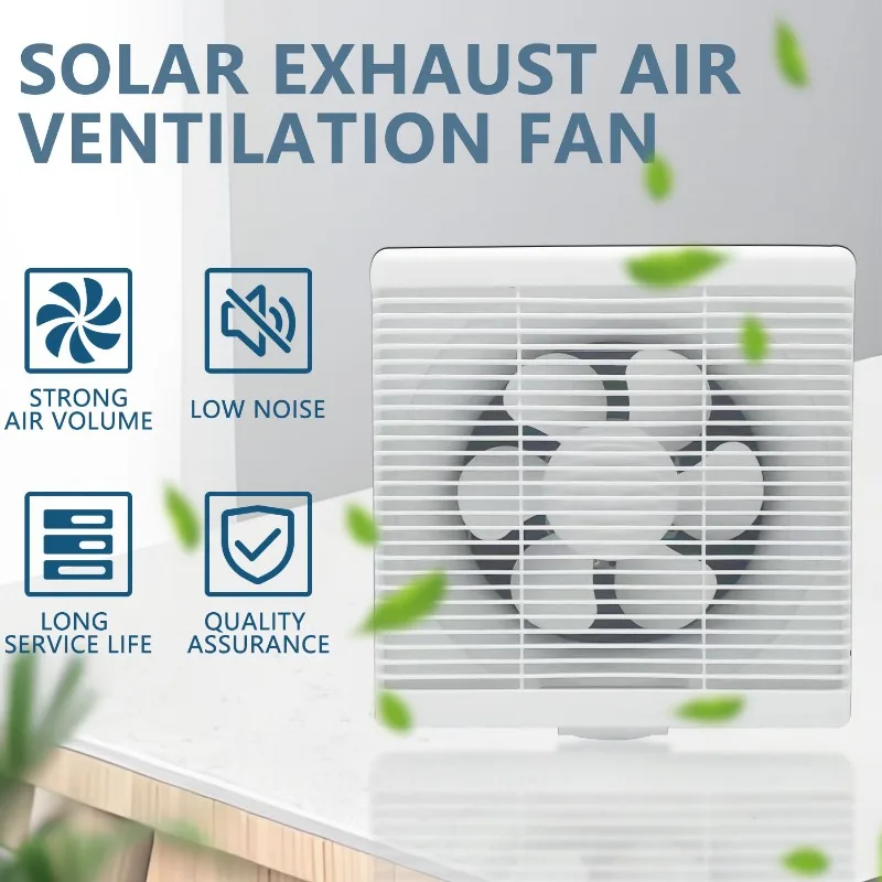 Solar Exhaust Fan Exhaust Ventilation Fan Ultra-quiet 12V Industrial Exhaust Fan Factory Greenhouse Fresh Air