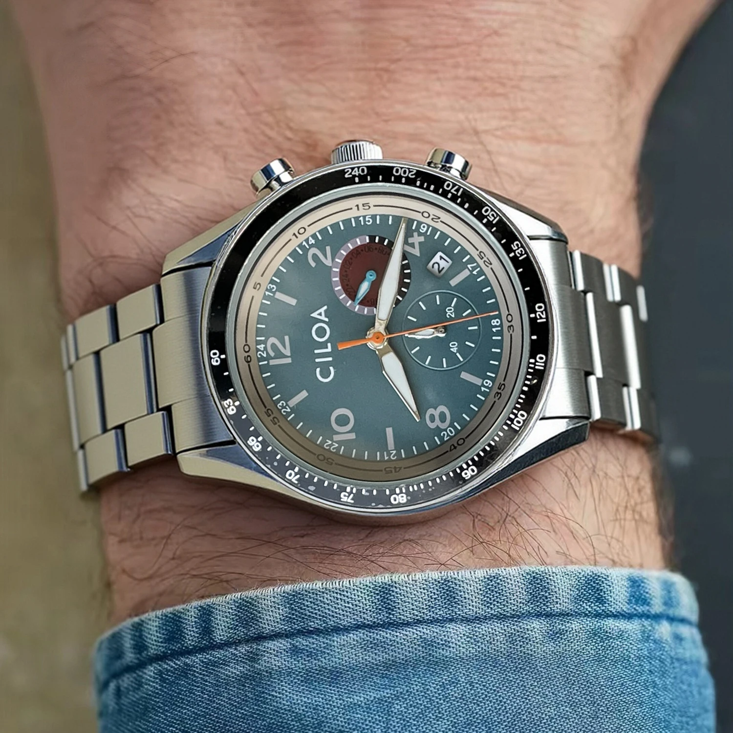 CILOA 2025 New Men's Business Sports Casual Stainless Steel Waterproof Quartz Watch