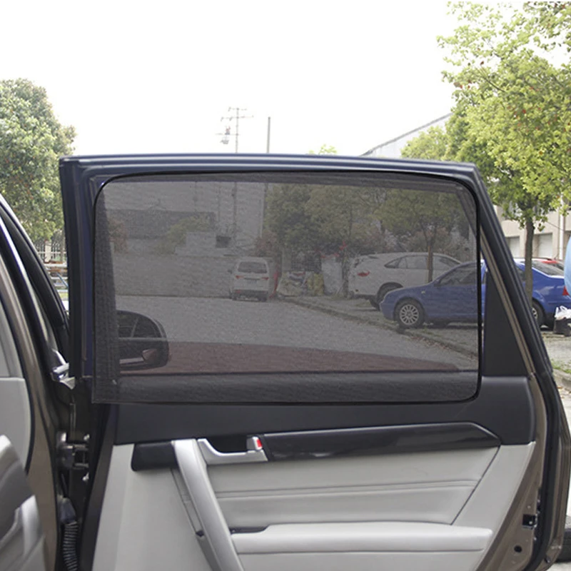 Car Sunshade Curtains Universal Side Window Shades SUV Curtains Protection Repellent Mosquito Mesh Net Sunshade Auto Accessories