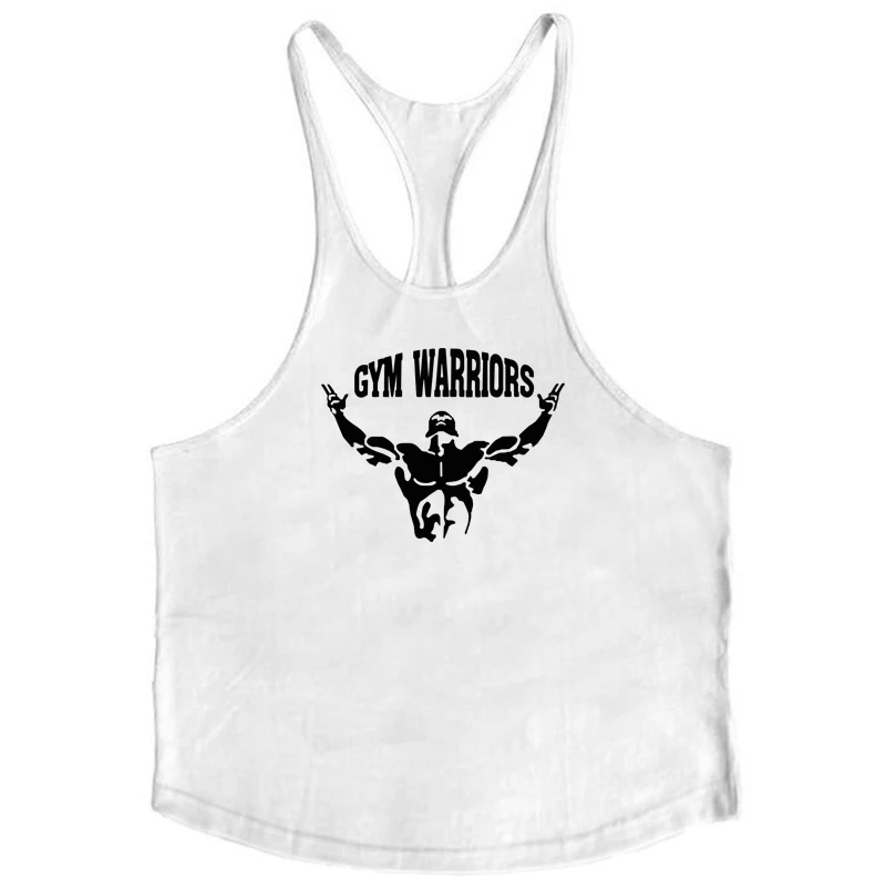 New Brand Mens Gym Clothing Bodybuilding Tank Tops Fitness Training Sleeveless Shirt Cotton Muscle Running Vest Sports Singlets