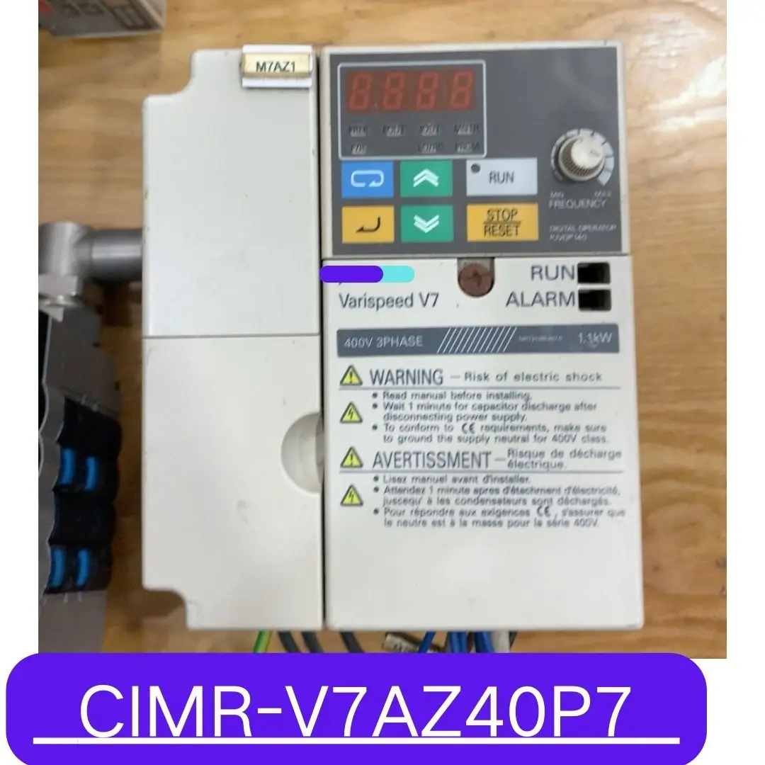 

Used CIMR-V7AZ40P7 Inverter 1.1KW Test OK Fast Shipping