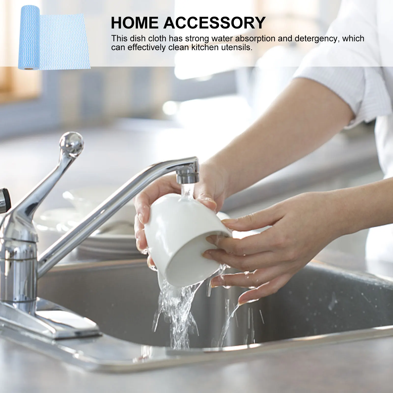 

50 Pcs Dish Cloth Set Thick Scouring Paper Napkins Kitchen Cleaning Sponges Rags Absorption Detergency Plates Cloth