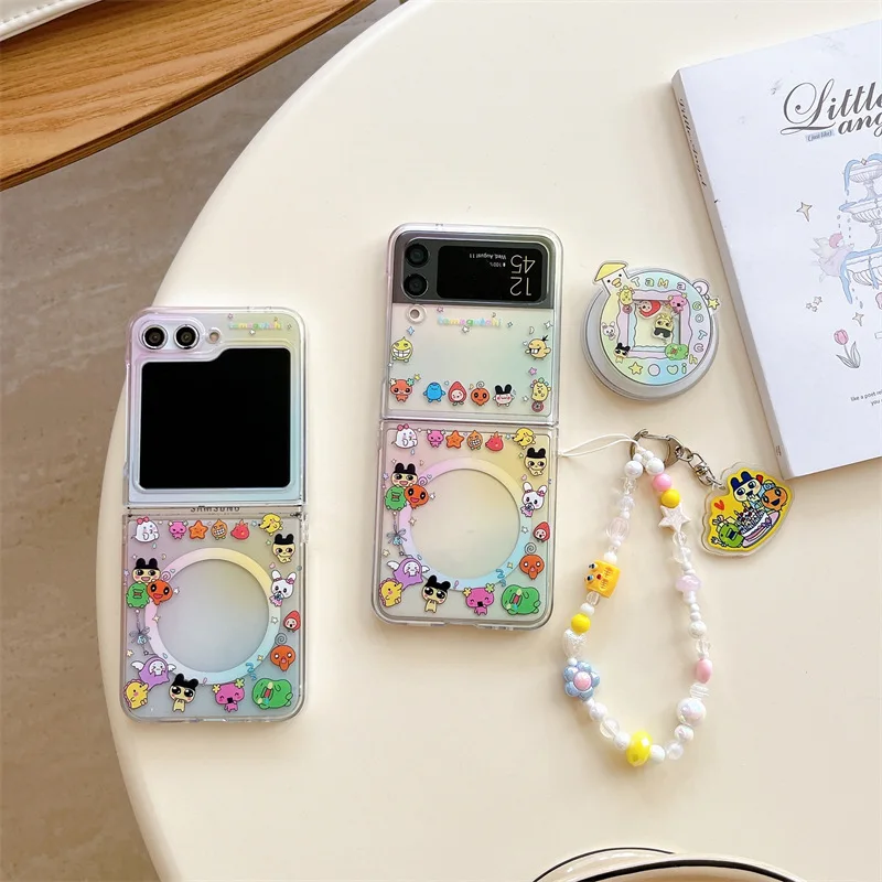 

Cute Cartoon Doll Magsafe for Samsung Galaxy Z Flip 7 6 5 4 Protective Back Cover for ZFlip5 ZFlip6 ZFlip7 Case Shell