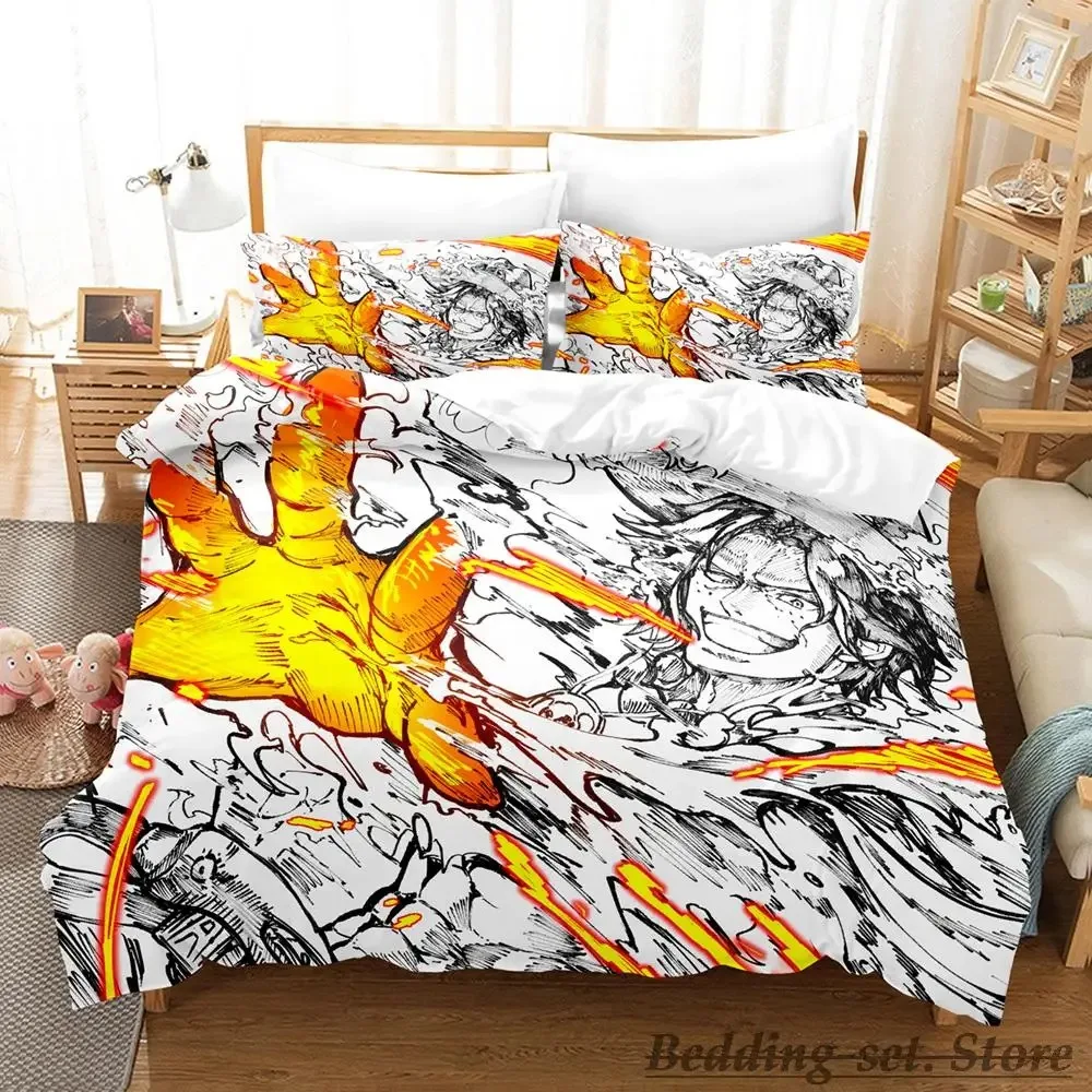 2023 Ulti Anime Bedding Set Cartoon Anime three-piece set Adult Kid Bedroom Duvetcover Sets 3D Kawaii Girls kawaii bedding