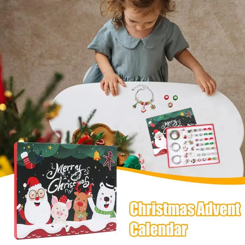 Jewelry Advent Calendar Countdown Calendar Jewelry Making Kit 2024 Christmas Advent Calendar Unique Jewelry Charm Set Countdown