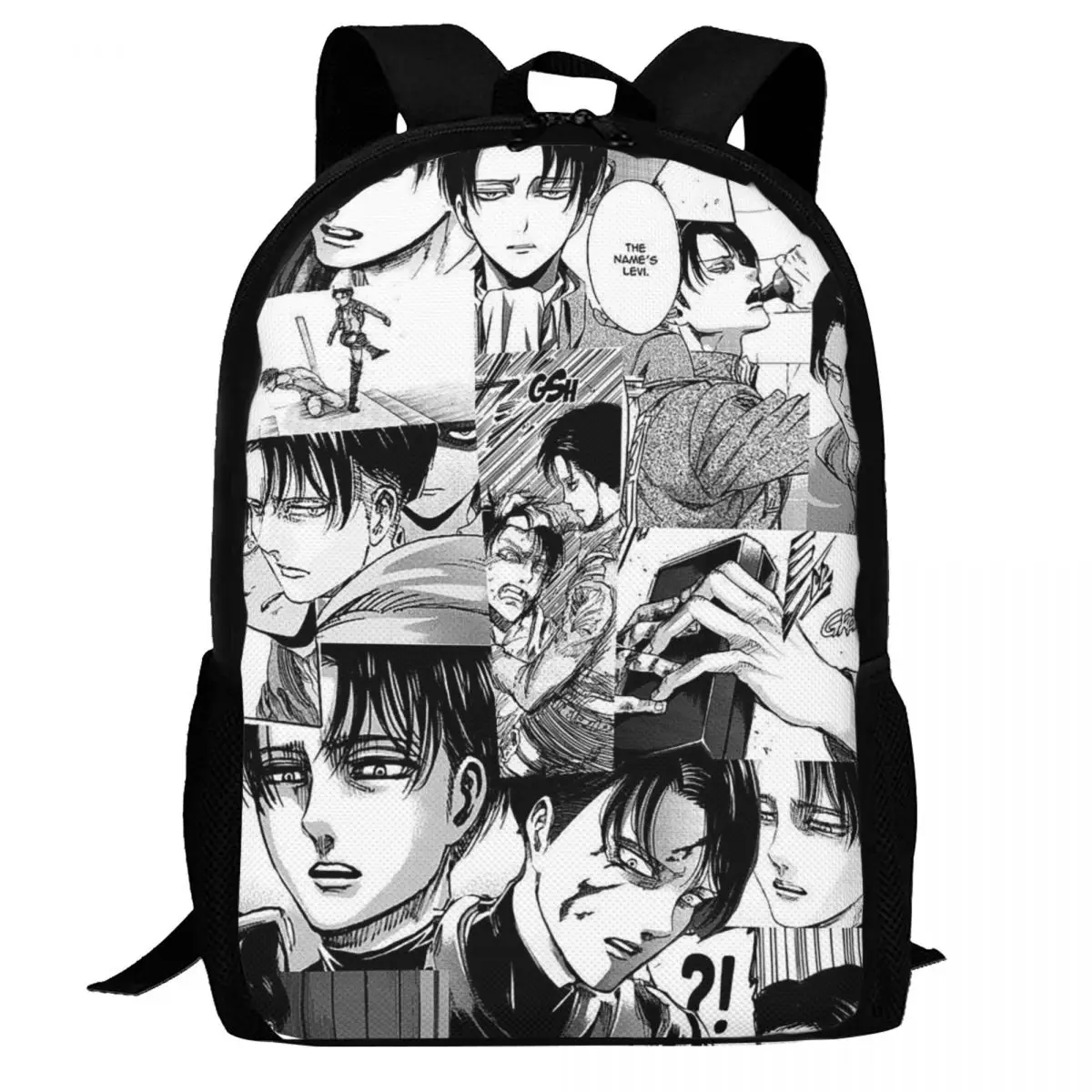 Levi Ackerman Attack On Titan Backpack Daypack Large Capacity Kids BookBag School Bag Shoulder Bags for Men Women