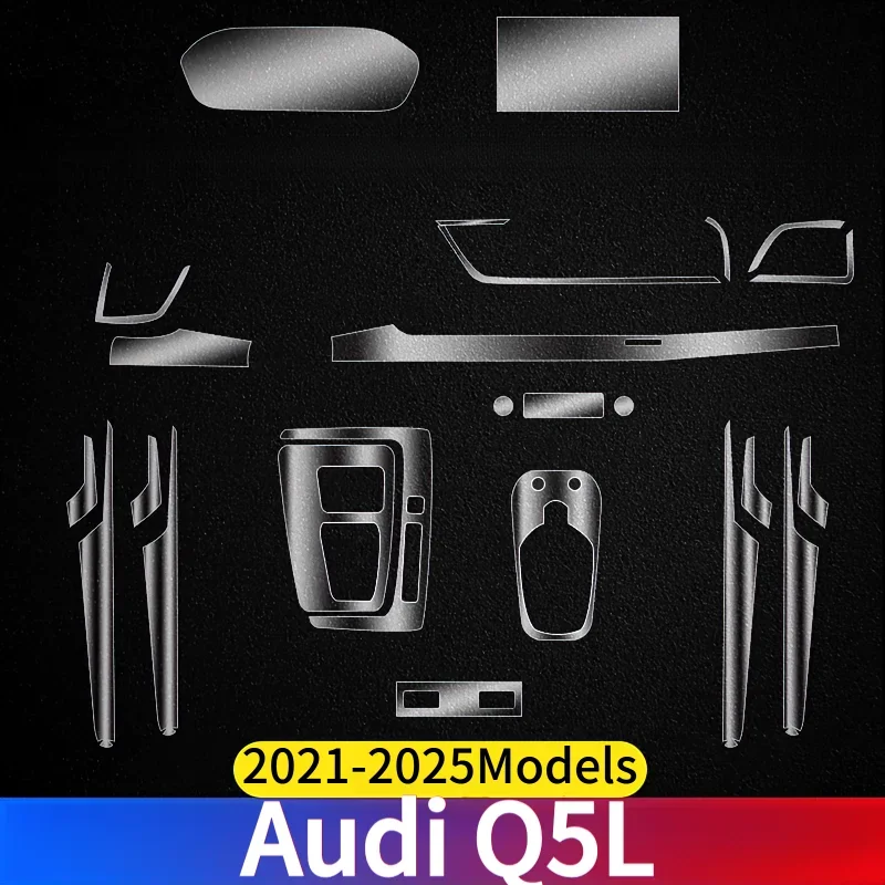 For Audi Q5L 2021-2025Models Dashboard Multimedia GPS Console Navigation Transparent Anti-Scratch Protection Film Modification