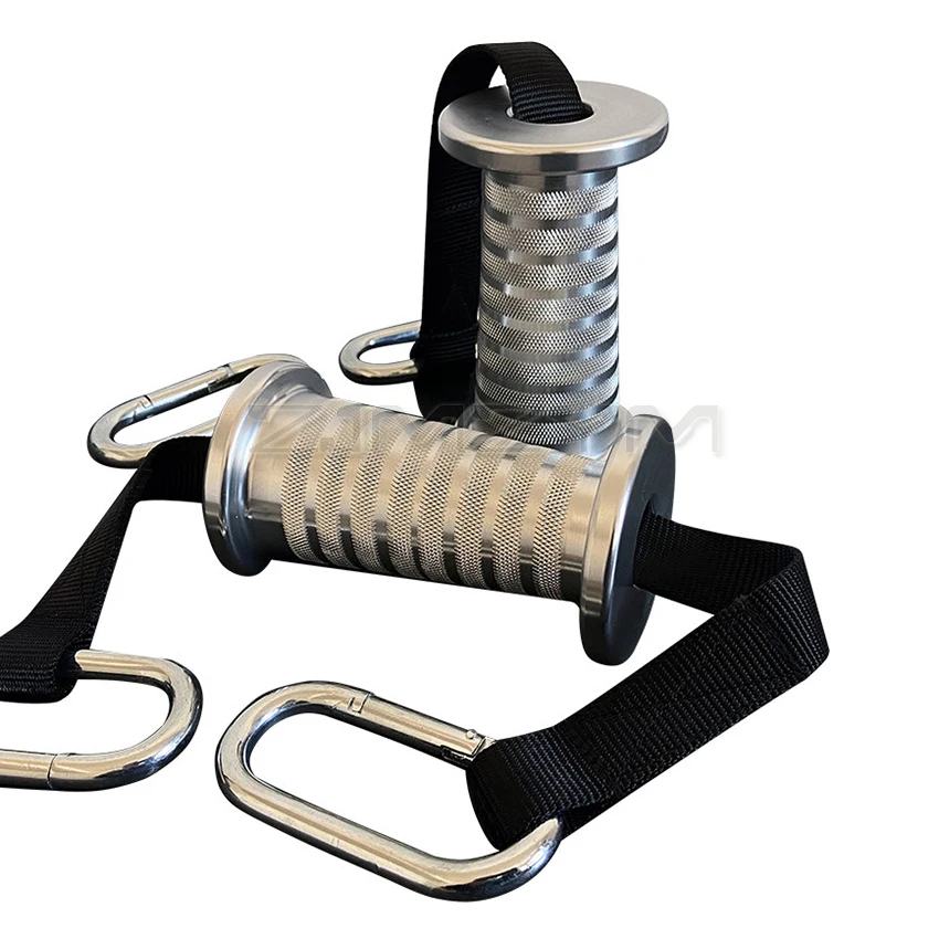 

1Pair Aluminum Alloy Conical-Rope Grip Handle For Biceps Flexion and Triceps Downward Pressure Fitness Equipment