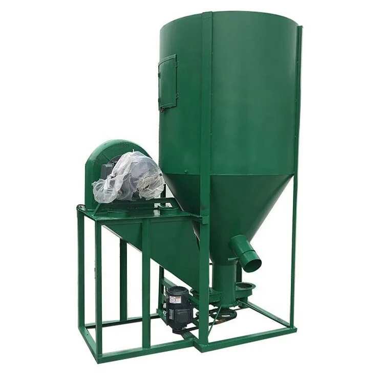 Industrial Poultry Livestocks Animal Chicken Feed Machine Cusher Mixer For Farm