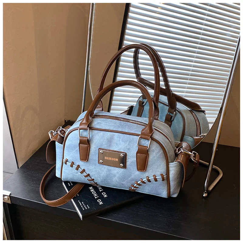 

Новинка 2024 года, лоскутная модная универсальная повседневная сумка на плечо, текстурированная женская квадратная сумка, изысканная дорожная сумка подмышками