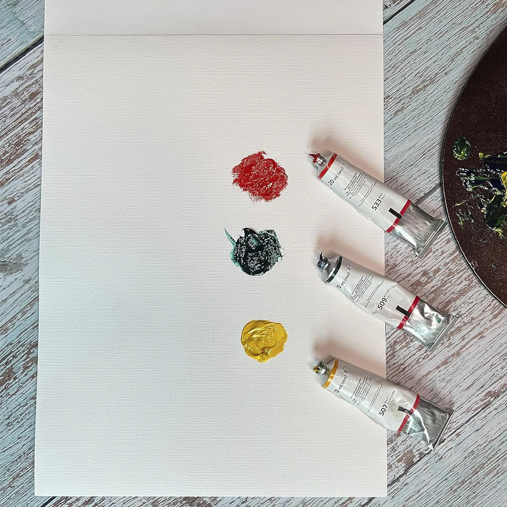 Imagem -05 - Papel de Lona para Artistas sem Ácido para Adultos e Estudantes Tinta a Óleo Tinta Acrílica 10 Folhas 9x12 in 280g
