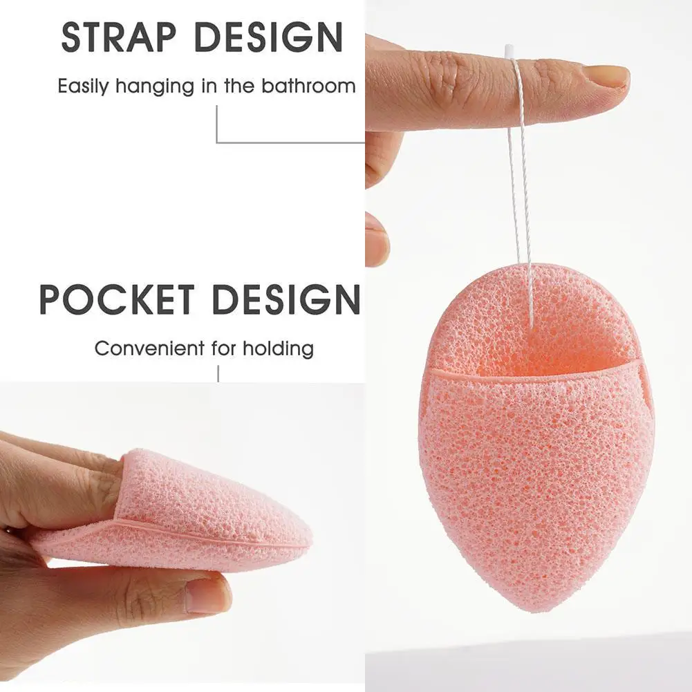 1PCS Exfoliating Face Wash Cleansing Puff Flutter Sponge Deep Remover Black Headband Cosmetic Sponges Facial Tool Makeup Sponges