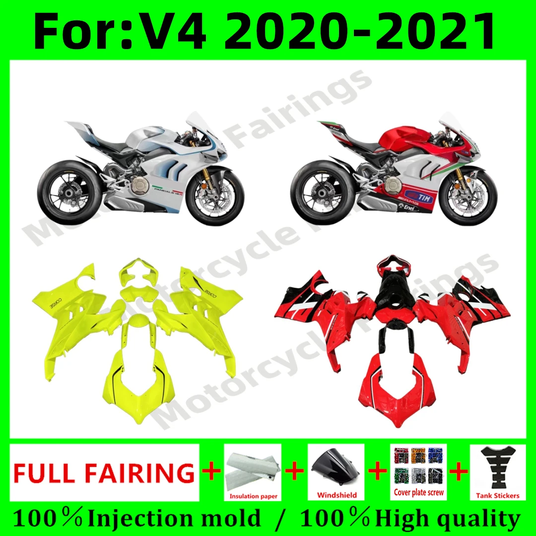 

NEW ABS Motorcycle full fairing kit fit For DUCATI 2020 2021 20 21 Panigale v4 v4s V4R bodywork fairings kits Plastics zxmt