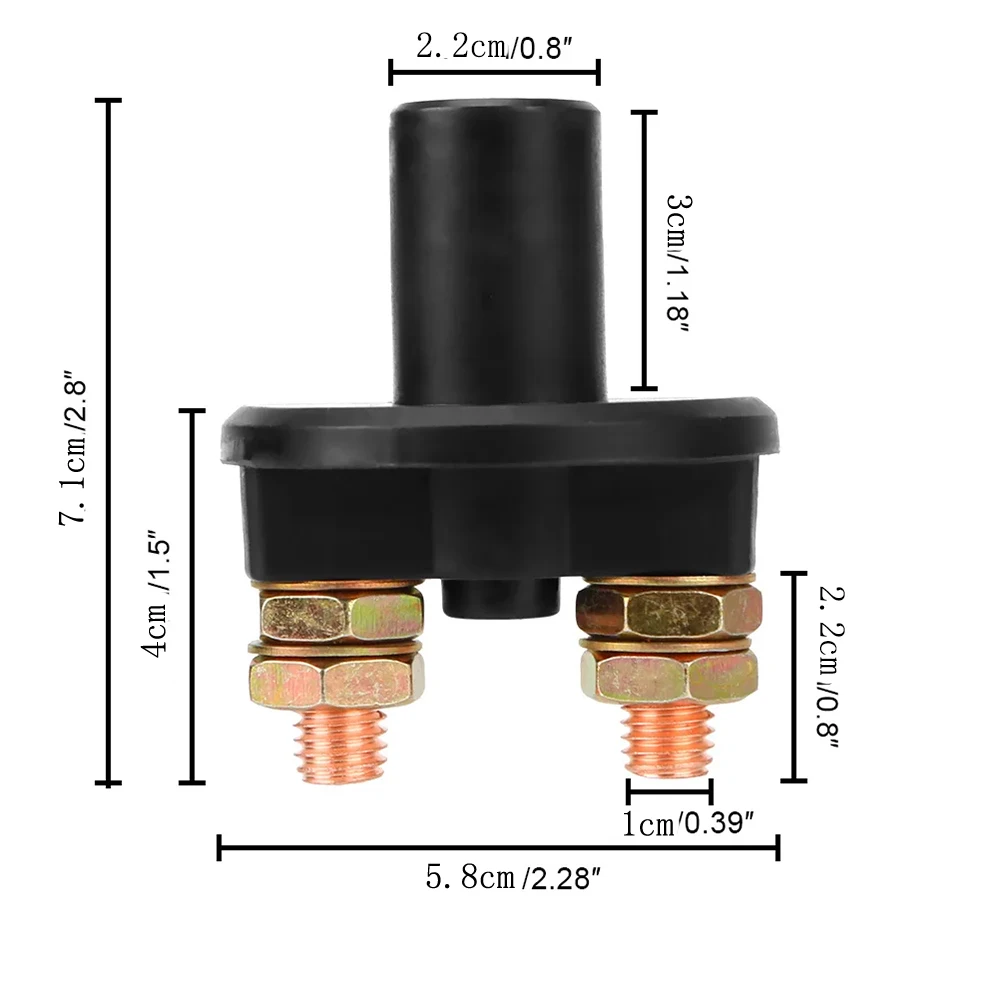 FEXON 300A 12V 24V Cut Off Battery Main Kill Switch Vehicle Car Modify Isolator Disconnector Truck Boat Auto Car Power Switch