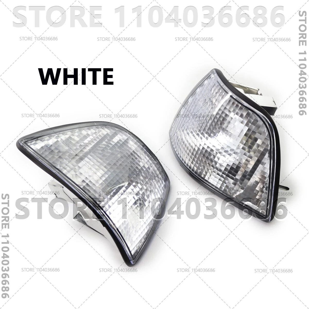 สําหรับ 1991-1999 E36 BMW 318i 318ti 320i 325i 328i M3 4 ประตูรถมุมไฟเลี้ยวสีขาวสีเหลืองสีเทา 63138353279 63138353280