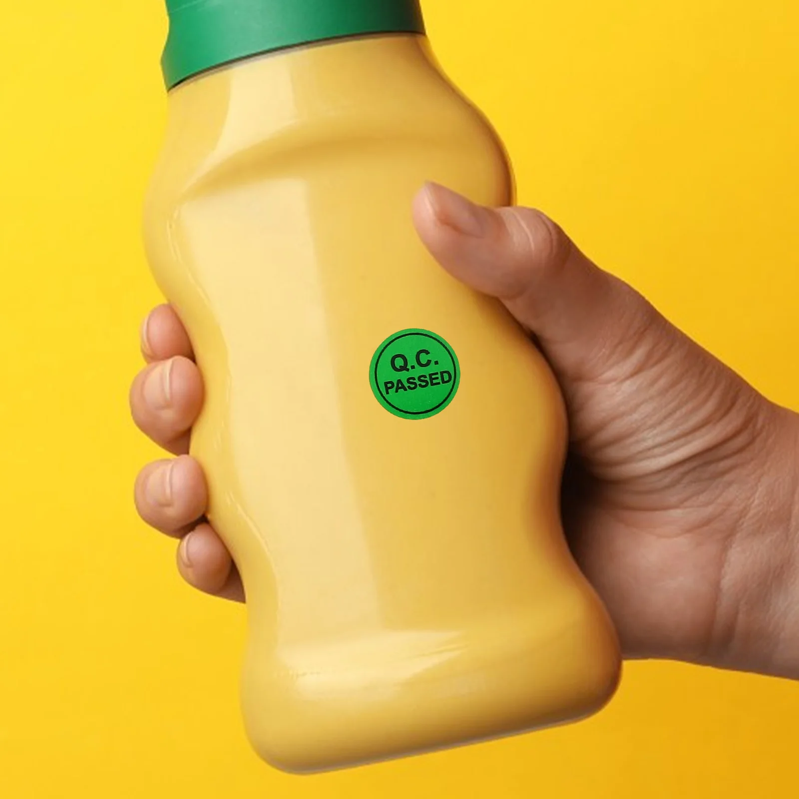 1000pcs Qualified Stickers Green Qc Passed Labels Adhesive Warehouse Tested Tags Quality Inspection Stickers Inventory Labels