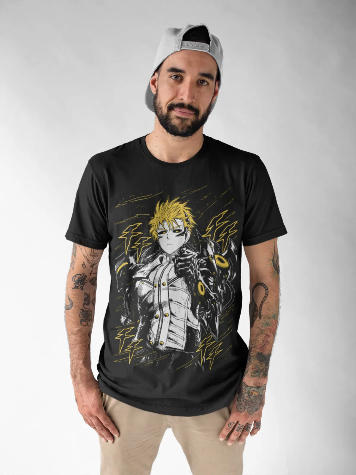 Genos T-Shirt Anime Manga Villain One Punch-Man Graphic Tee Gift Shirt All Size