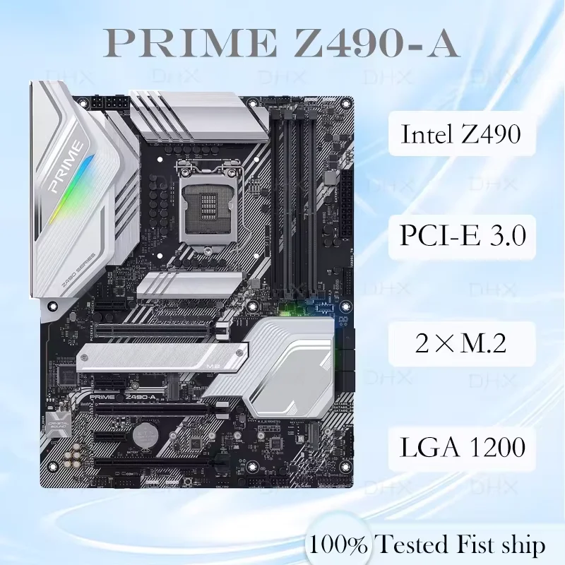 For ASUS PRIME Z490-A Motherboard 128GB LGA1200 DDR4 ATX Intel Z490 Mainboard 100% Tested Fully Work Be Shipped Quickly DH