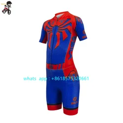 Sila Child Skating Short Sleeve Speed Skating Suit Kids Practice Training Inline Speed Skating Triathlon Race Clothing New 2023