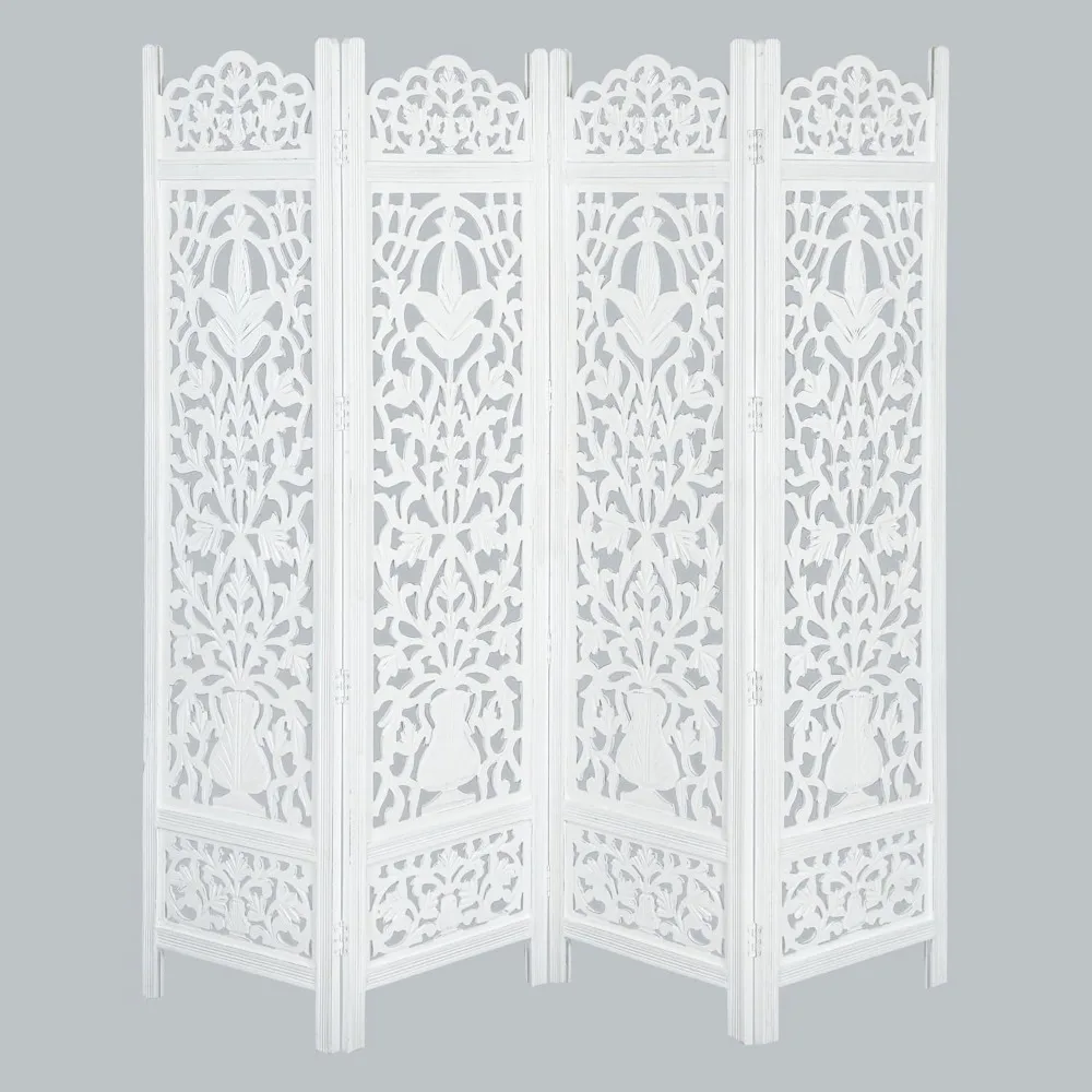 

Original Lightnpro Wooden Room Divider 4 Panel - Handmade Foldable Partition Screen