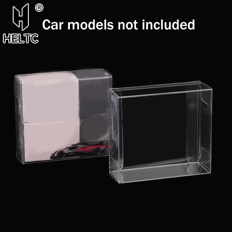 1/64 Model Cars PVC Display Case Fit For Mini Size MiniGT Tomica Hotwheels Assembled Dust Proof Box Toy Vehicles