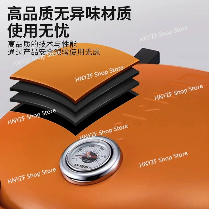 Barbecue Grill Outdoor Portable Gas Gas High Temperature Resistance Good Cleaning Foldable Portable Travel Outdoor