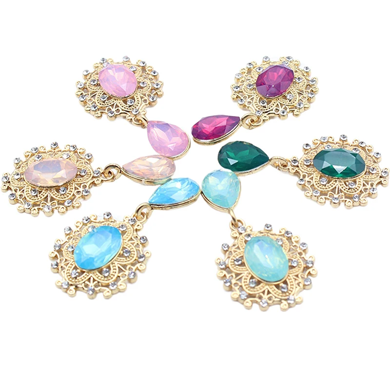 Crystal Rhinestone Brooch Accessories DIY Wedding Invitation Card Wine Glass Gift Box Creative Decoration Clothing Accessories