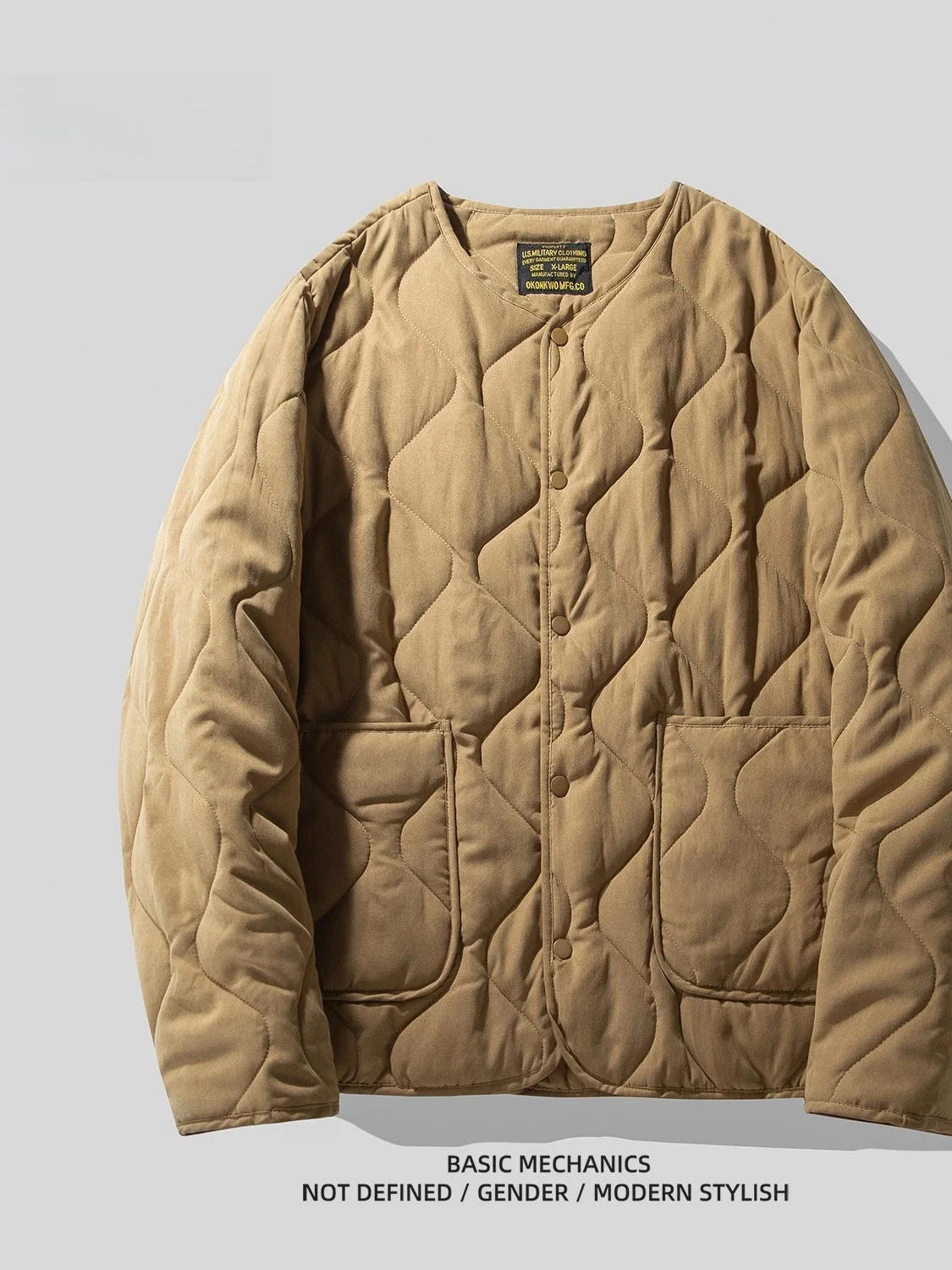 

2026 New Men's Lightweight Warm Cotton Jaet Collarl Trendy Autumn Winter Retro Japanese Sle Stuffed Cotton Faion