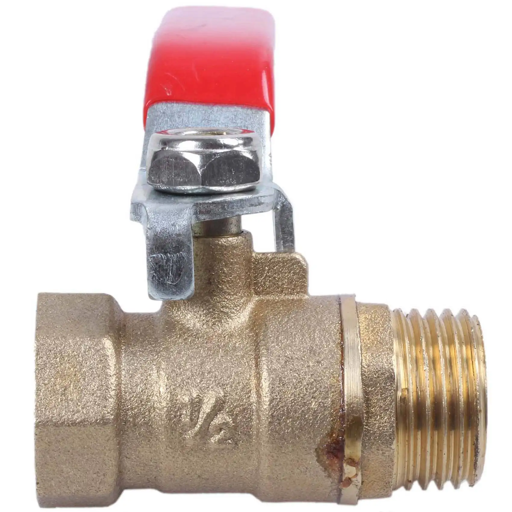 PERFECT MODERN 2X Male To Female M/F Thread 1/2 Inch Full Port Brass Water Ball Valve