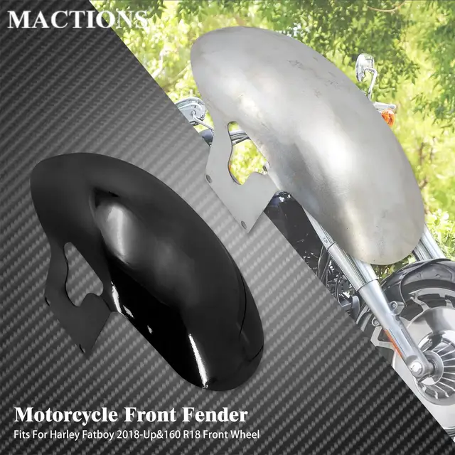 Błotnik motocyklowy przedni błotnik pokrywa dla Harley Softail Fatboy FLFBS FLFB 2018-2023 osłona błotnika Fairing żelazna pokrywa wodoodporna