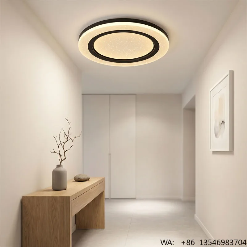 Light Luxury Modern LED PVC Ceiling Light Steel Construction AC Adjustable Color Temperature IP20 2-Year Warranty Entrance Hall