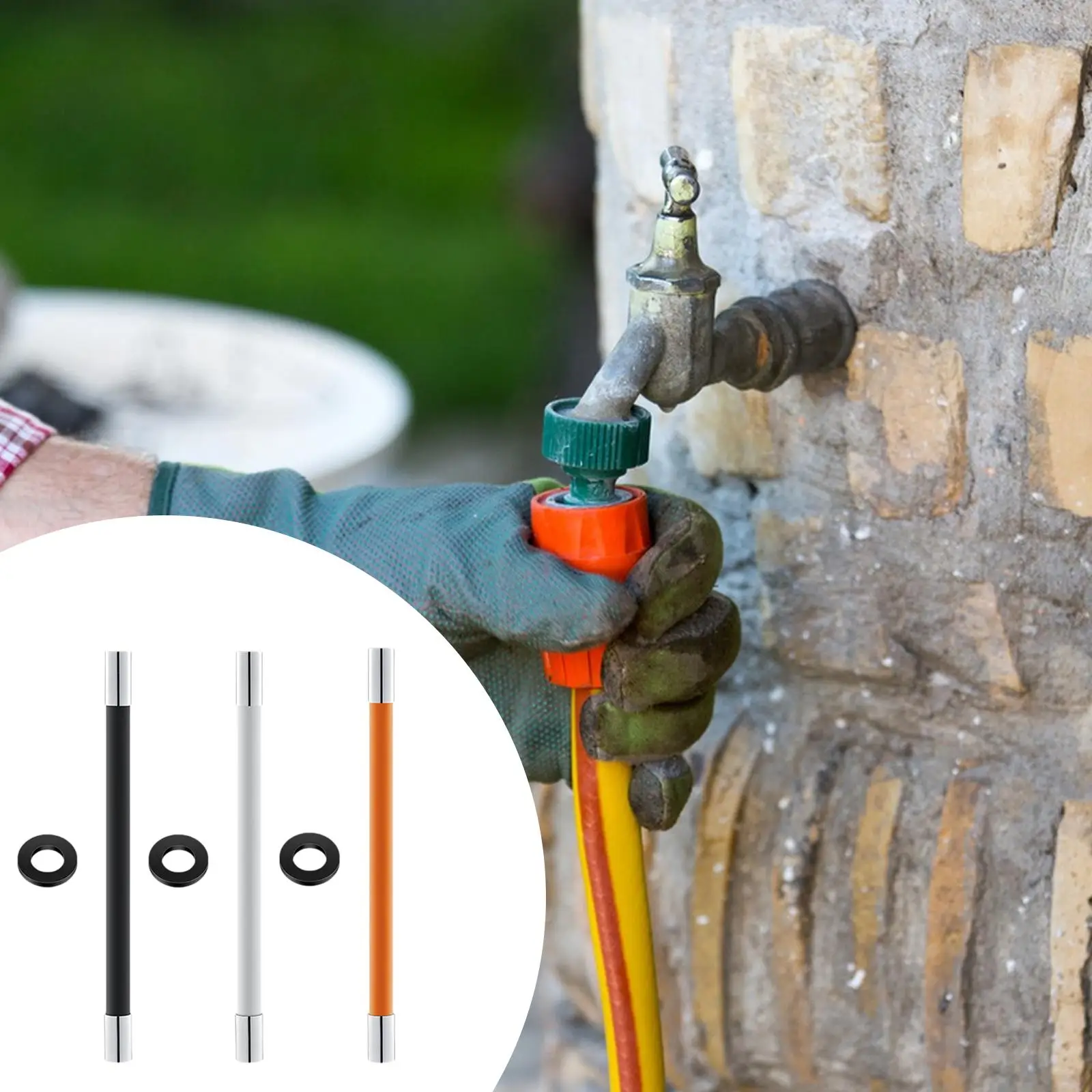 

Extension Hose, Flexible Faucet Pipe, Easy to Install, Adjustable, Freely