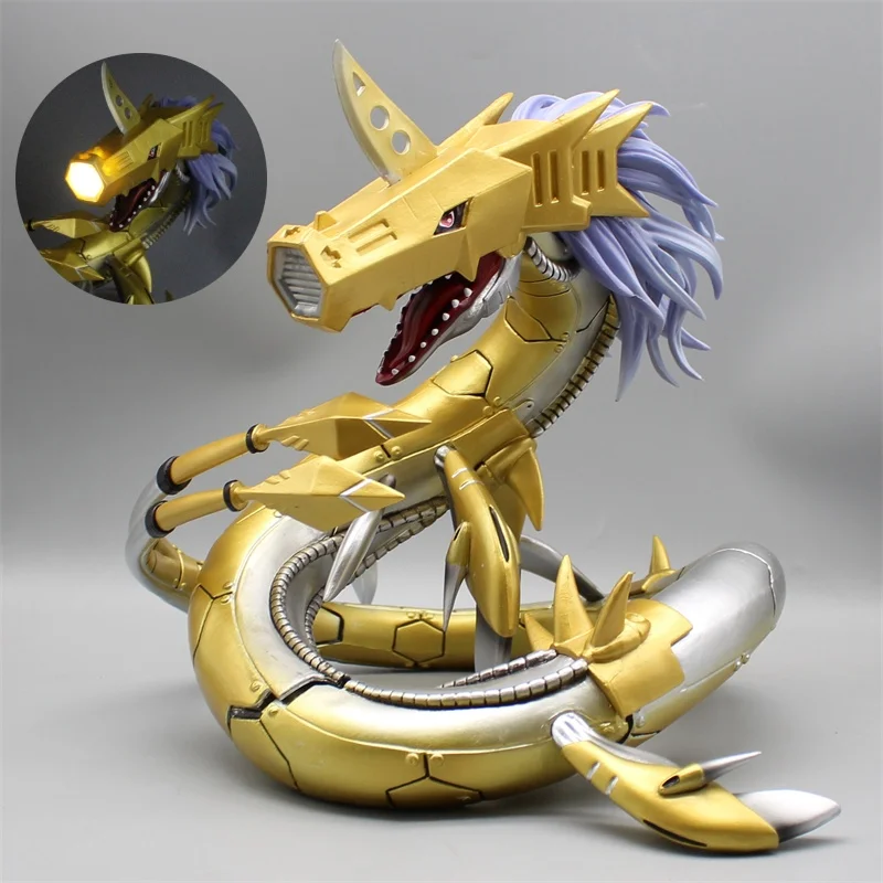 26cm Digimon Adventure Figure Anime Metal Seadramon Action Figureine Gk Pvc Statue Model Collect Decoration Toys For Kid Gifts