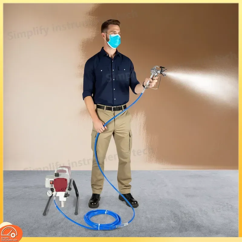 Pro Airless Wall Paint Sprayer 1800W Spray Gun Adjustable Pressure for Walls Ceilings Wood Metal Interior Exterior
