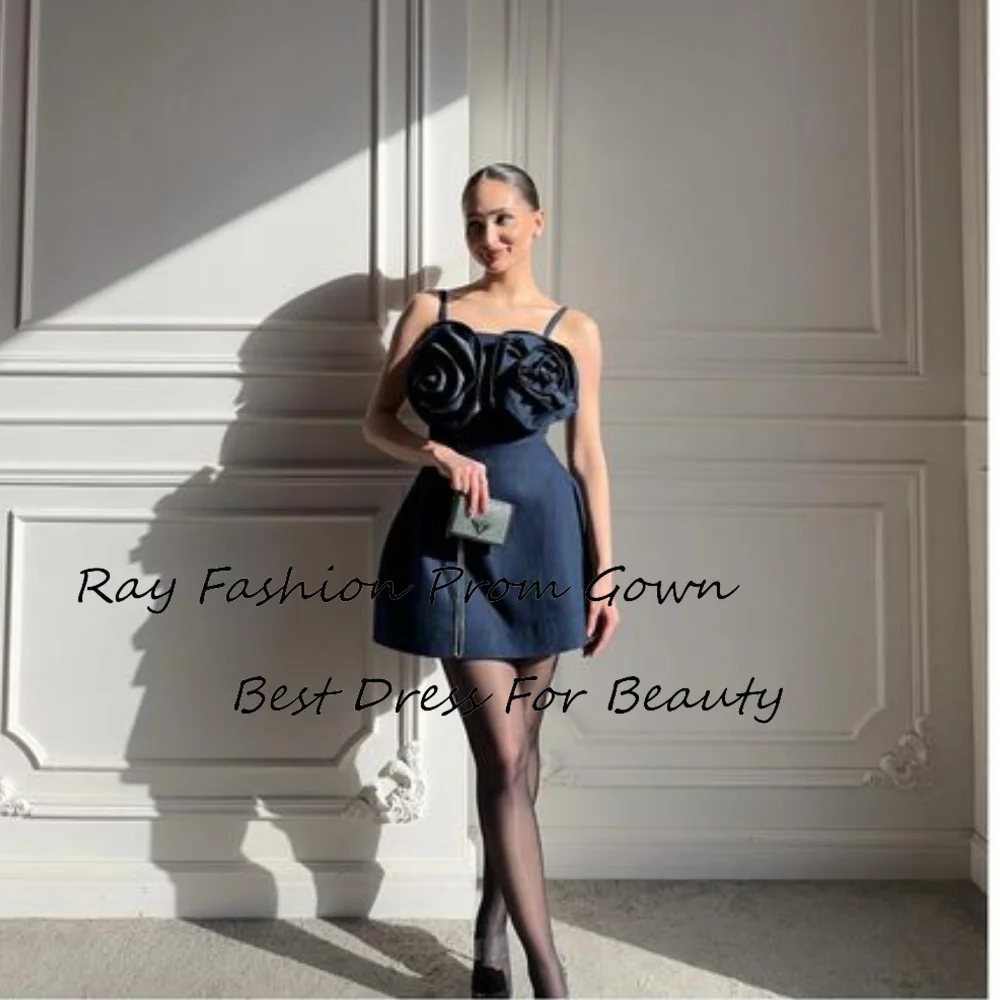 

Ray Fashion A Line Evening Dress Flowers With Spaghetti Straps Full Sleeveless For Formal Occasion Saudi Arabia فساتين سهرة