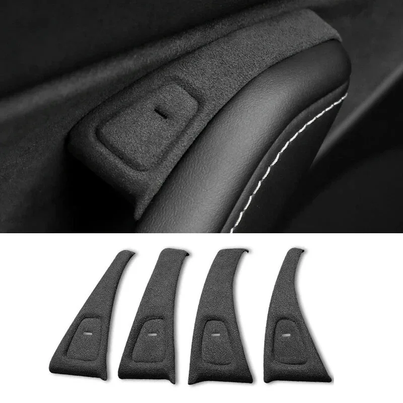 

Made of Alcantara Suede For Tesla Model 3, Model Y 2023 2022 2021 2020 2019 2018 Door Windows Lifting Switch Button Cover Mat