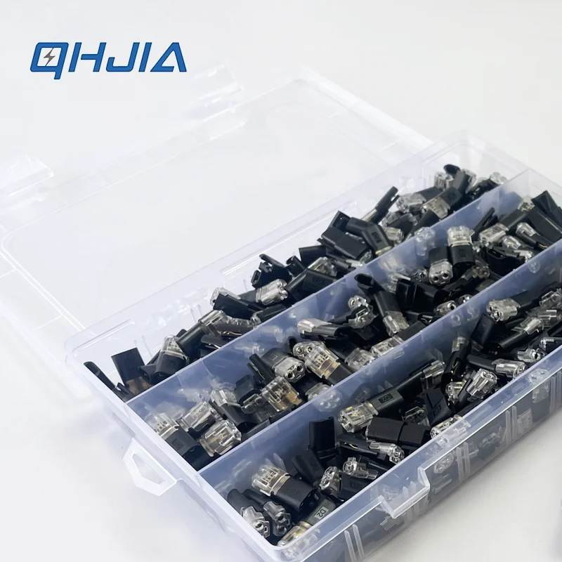 D2BOX 2-Pin Schnellverbinder Ohne Löten Elektrischer Anschlussblock Schnellverbindung LED-Kabelstecker für Automobil & Industrie