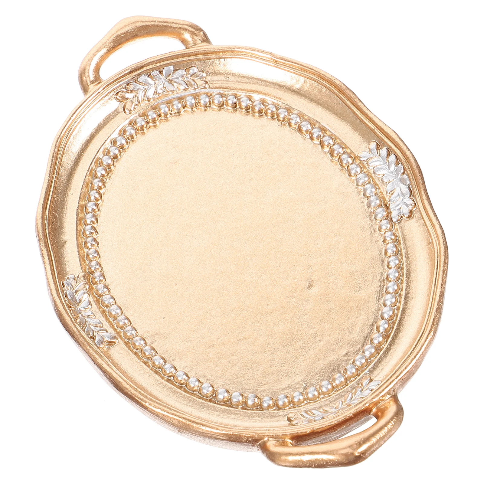 

Jewelry Plate Resin Decorative Multi-Function Jewelry Storage Holder Ring Holder Tray for Bedroom Nightstand Table Decoration