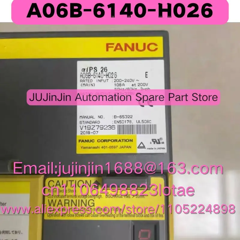 A06B-6140-H026 Used In Good Working Condition Quick Shipment