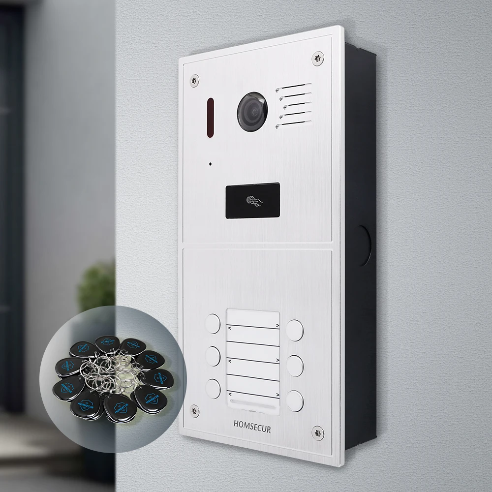 BC151HD-6S Camera Doorbell For HOMSECUR HDK Video Doorphone Intercom 6 Families