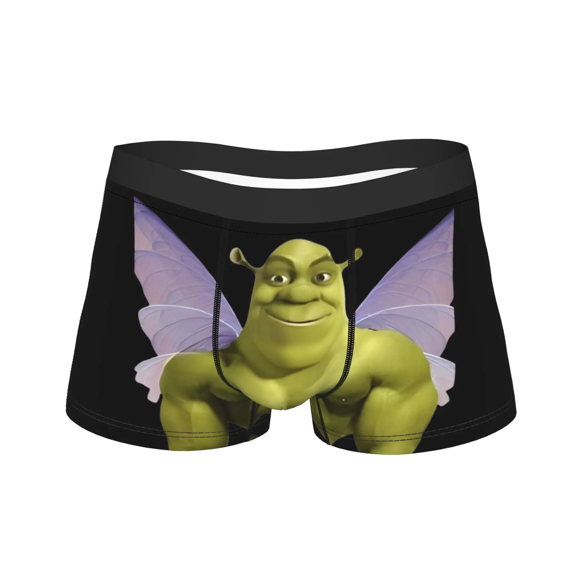 Novelty Boxer Shreks Meme Butterfly Shorts Panties Briefs Men's Underwear Ogre Funny Memes Breathable Underpants for Homme S-XXL
