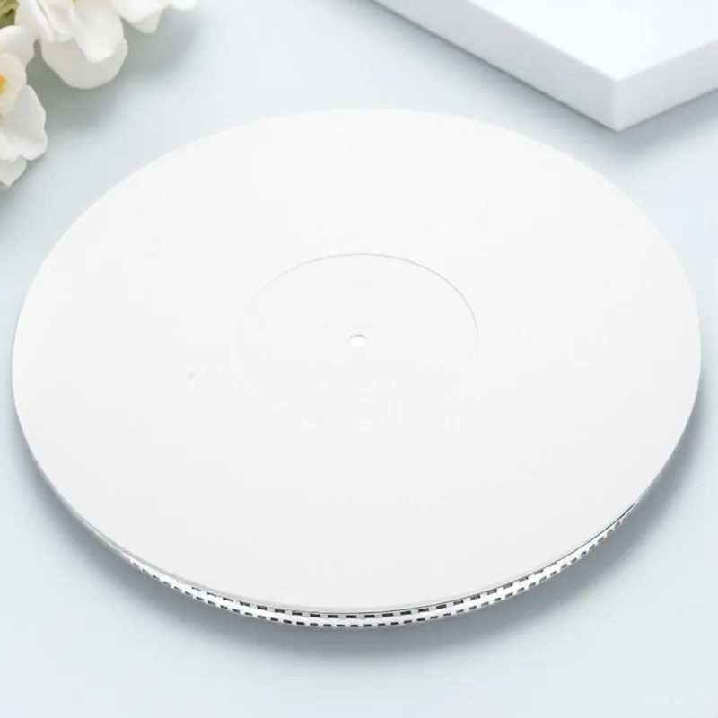 Acrylic Vinyl Slipmat Turntable Slipmats Turntable Record Pad Inch White Player Non Protector Anti Static