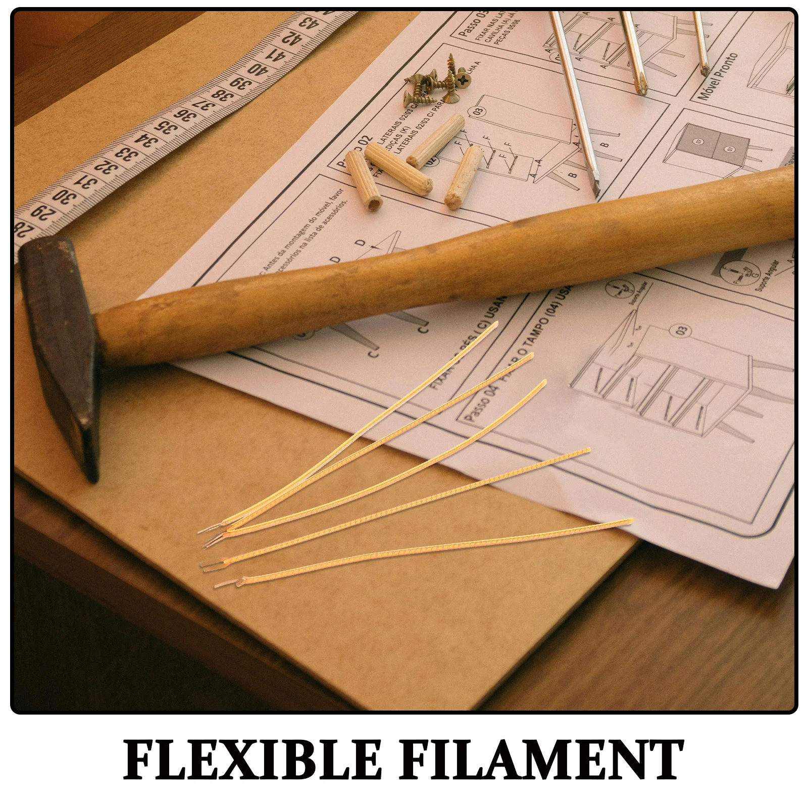 5Pcs Flexible LED Bulb Filament Soft Lamp Wire Repair Parts for Light Fixture Retro Decoration Bulbs Filament for Light Fixtures