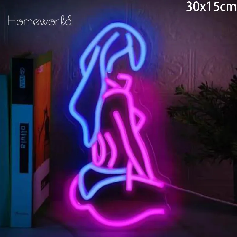 

Lady BodyLED Neon Sign USB Powered Wall Art Lamp Decor Custom Bedroom Decor Bar Club Store Store give friend gift