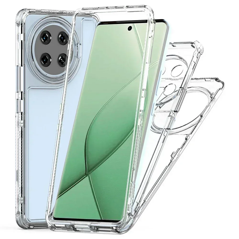 For Tecno Spark 20 Pro Plus 5G Transparent Case 3IN1 Bumper Hybrid Back Panel Cover For Spark 30C 20C 10C 10 Pro Go 2024 Funda