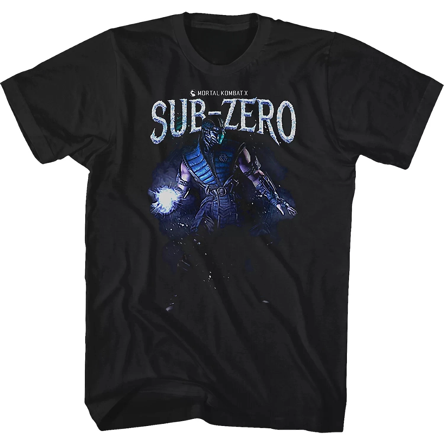 Trevco Mortal Kombat X Sub-Zero Chills Graphic T-Shirt Cotton Men Women Streetwear Tee